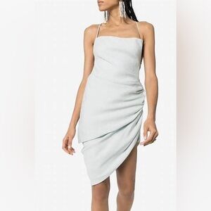 JACQUEMUS La robe suadade assymetric mini dress